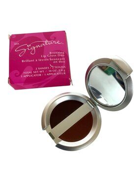 Mary Kay MK Signature Bronzing Lip Gloss Duo 2 Shades .1 oz FLARE/COPPER 154